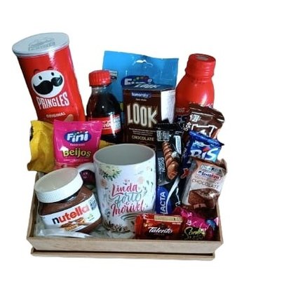 Cesta Caneca e Chocolates