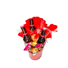 Balde Cerveja em Acrílico 3 Garrafas Petiscos e Doces