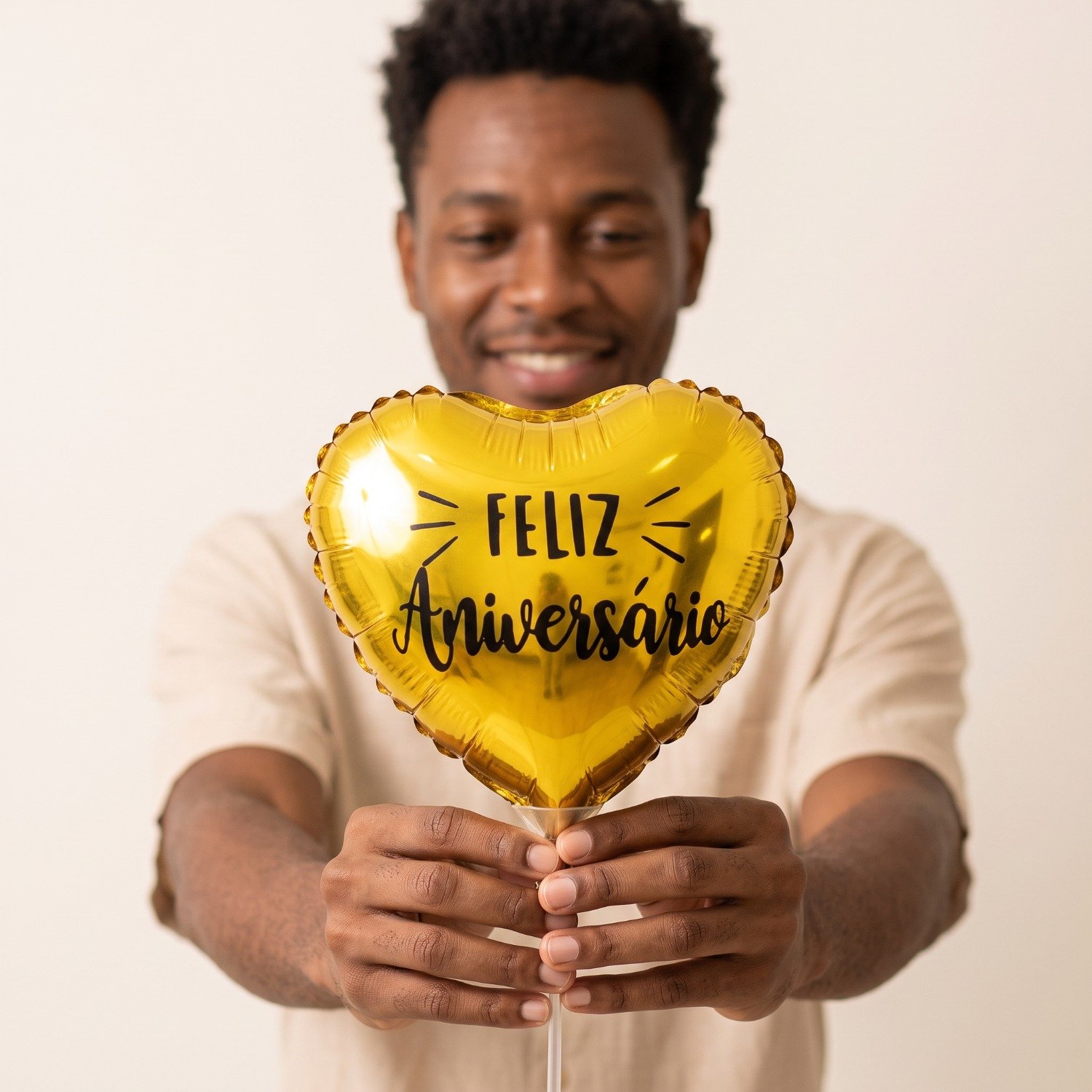 Balão Metalizado Coração