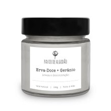 Vela Erva-Doce e Gerânio + Caixa Presente