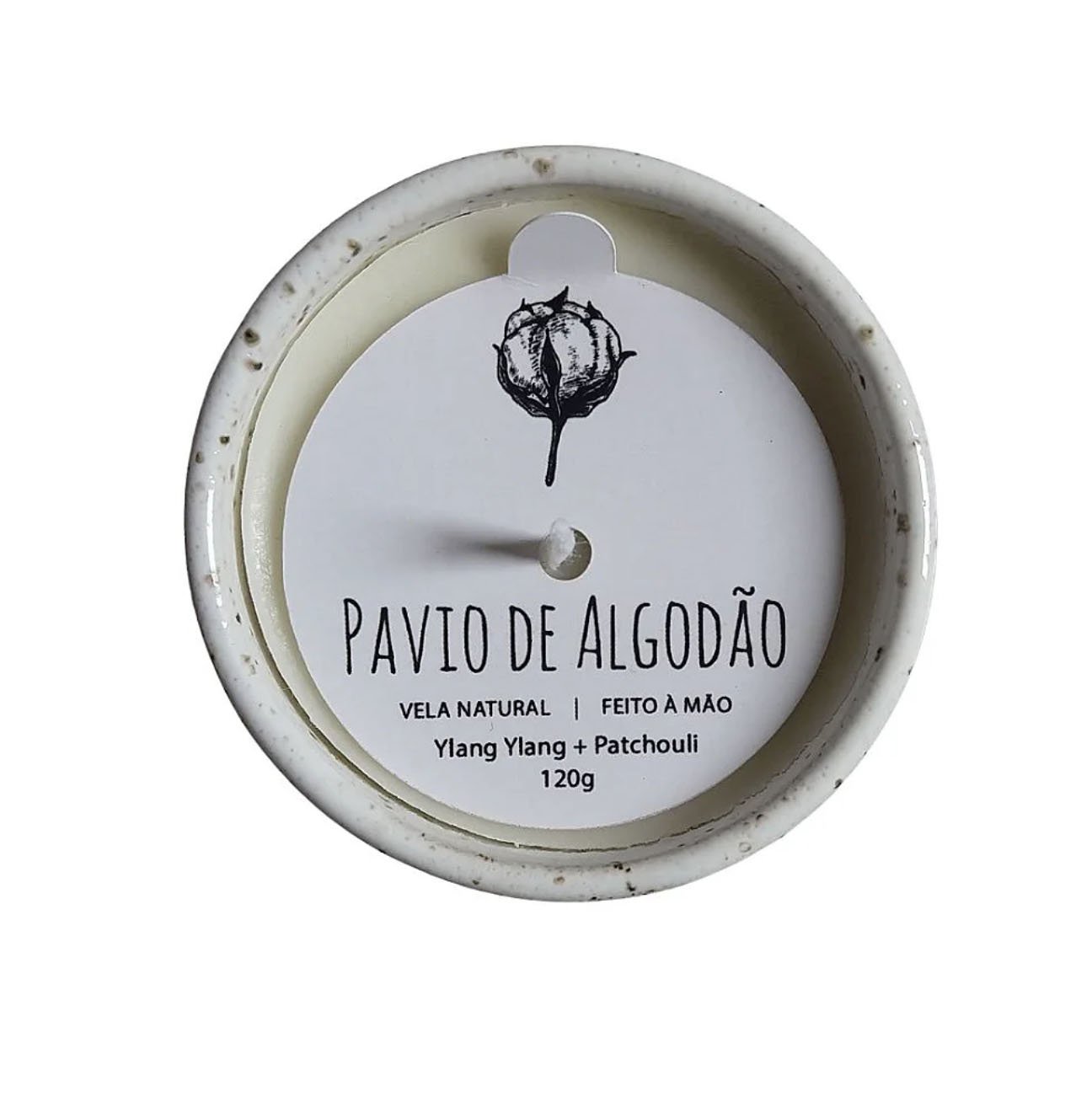 Vela Ylang Ylang + Patchouli - Cerâmica