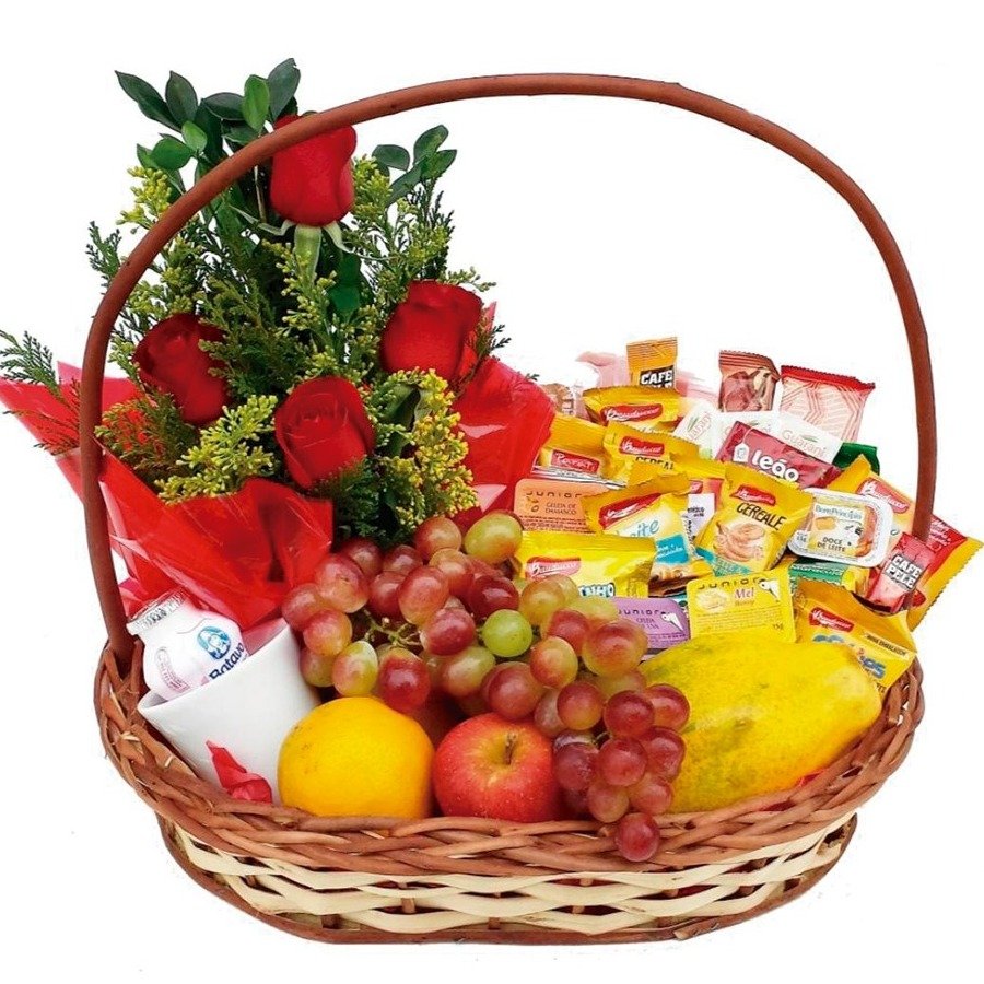 Cesta Adoro Café com Frutas