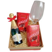 Box Luxo de Mini Chandon e Lindt