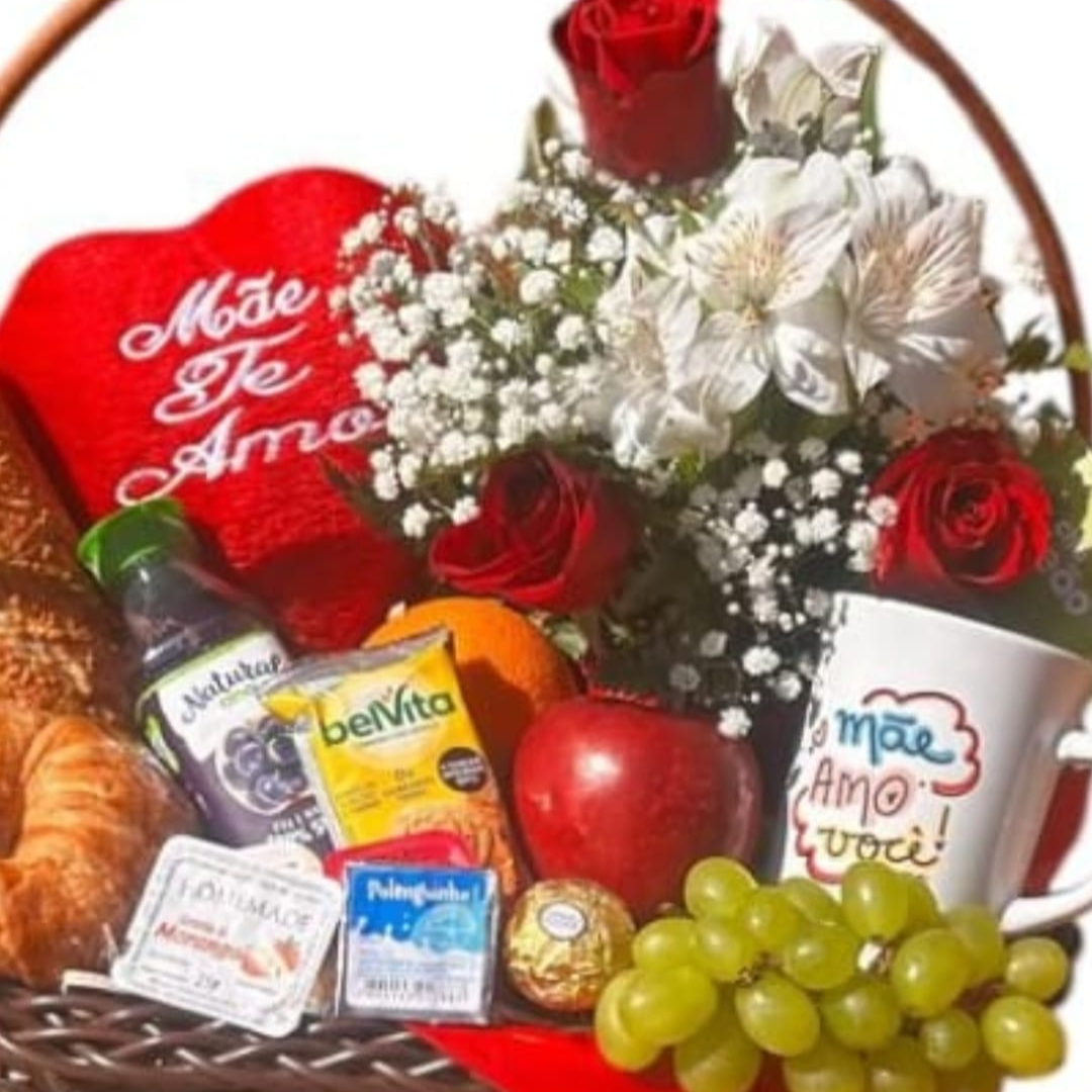 Cesta de Café Mãe Te Amo