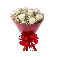Especial de 6 Rosas Brancas