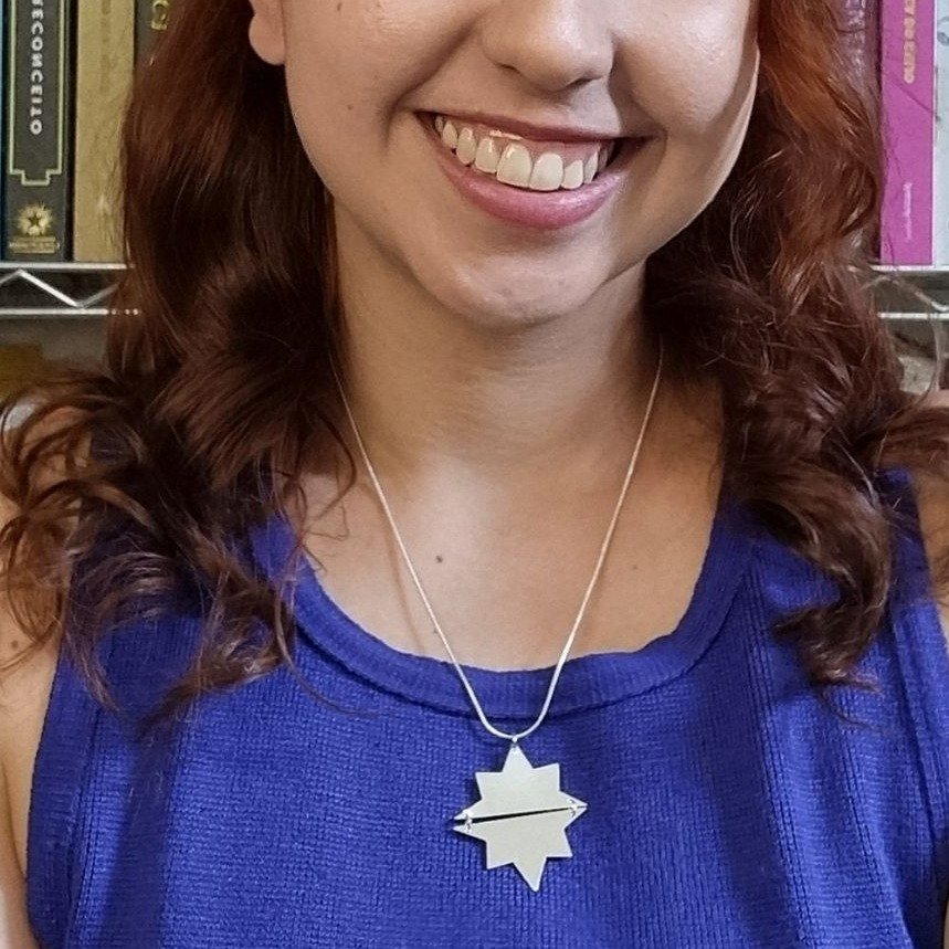 Conjunto Brinco e Colar Estrelas Prata