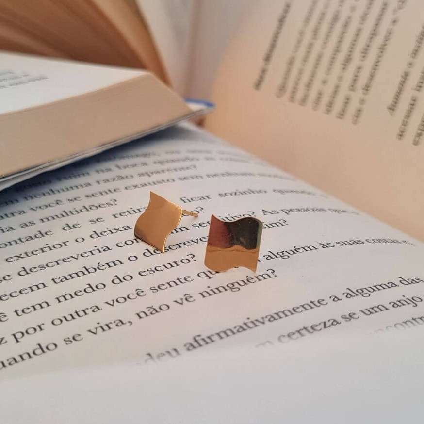 Conjunto Brinco e Colar Fernanda Ouro 