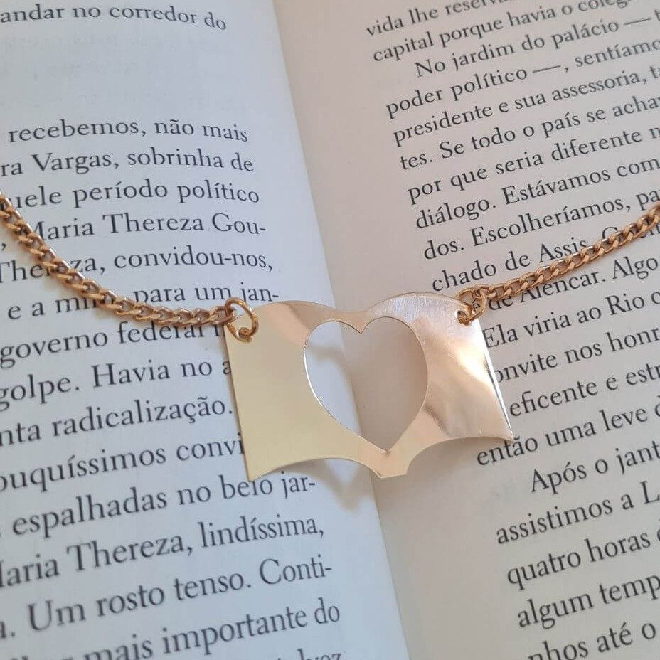 Conjunto Brinco e Colar Fernanda Ouro 