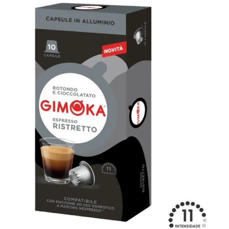 Café Cápsulas Gimoka Alumínio Premium 50 Cápsulas