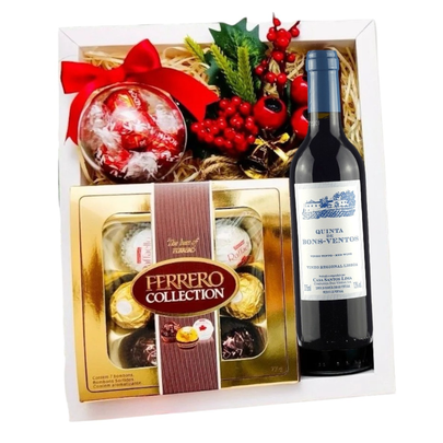 Mimo de Natal com vinho