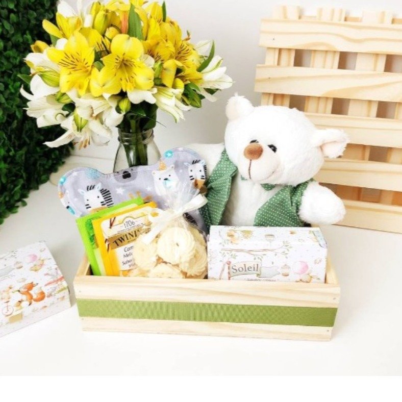 Presente Maternidade - Mamãe e Bebê - Verde