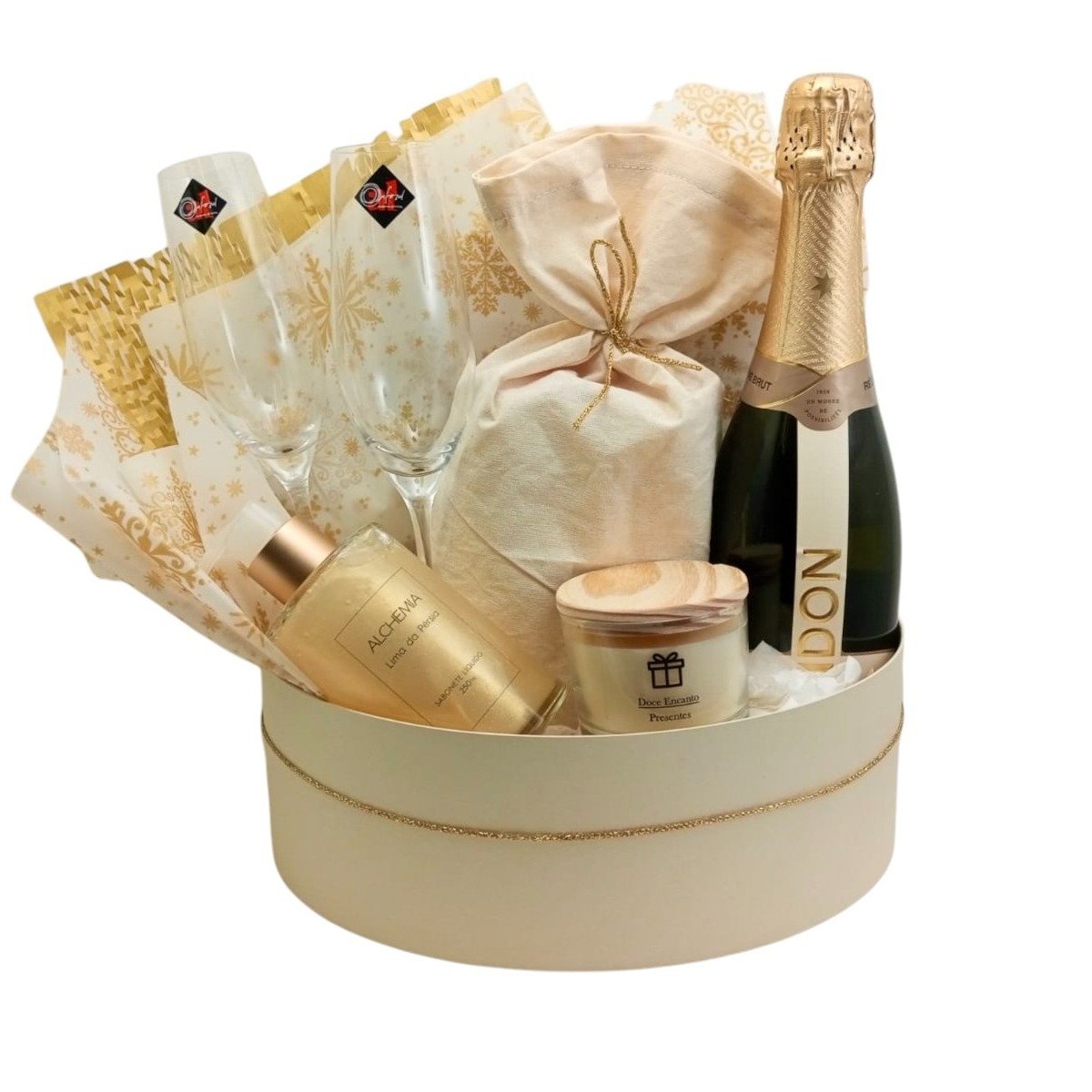Cesta Magia de Natal - Presentes e Chandon