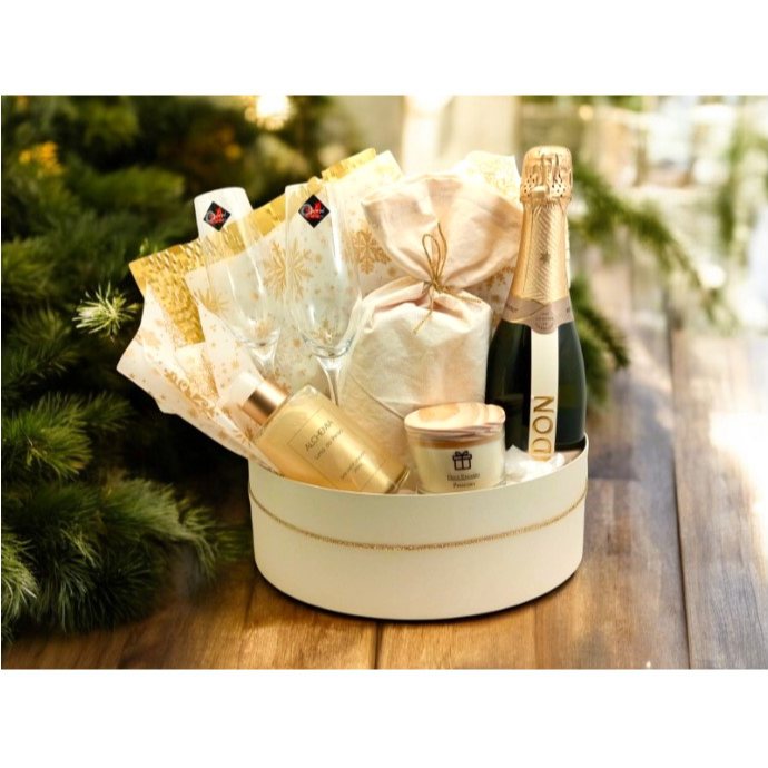 Cesta Magia de Natal - Presentes e Chandon