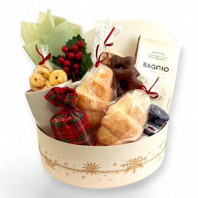 Cesta de café da manhã - Feliz Natal