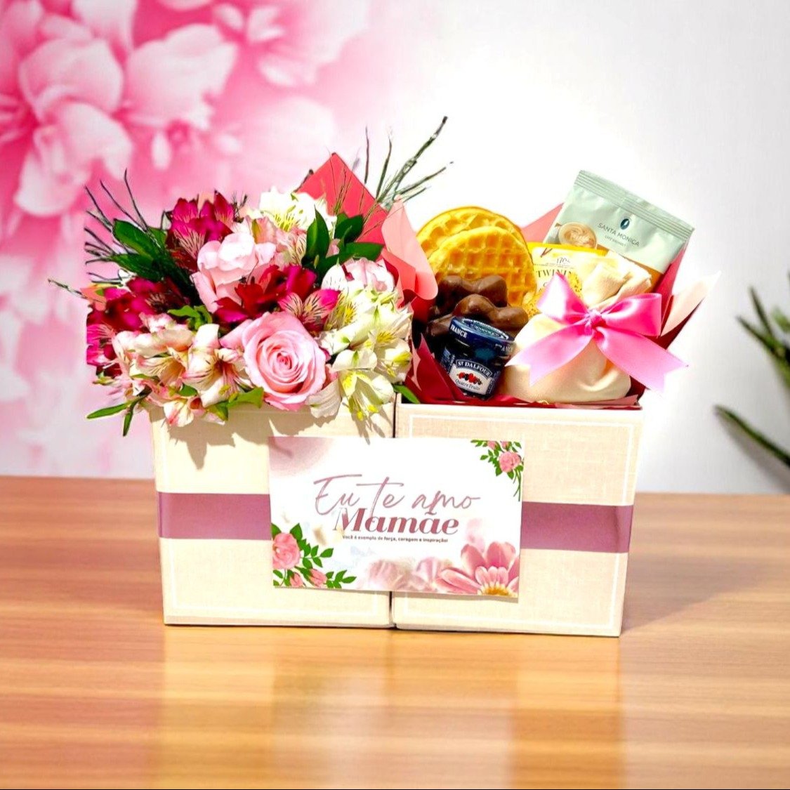 Dia das Mães - Cesta Doçura de Mãe - Café com Flores