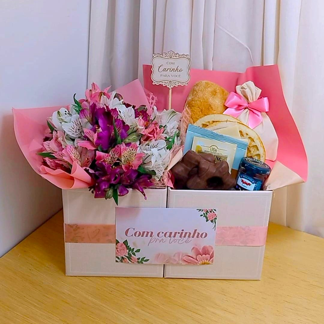 Café da Manhã com Flores Doçura de Carinho