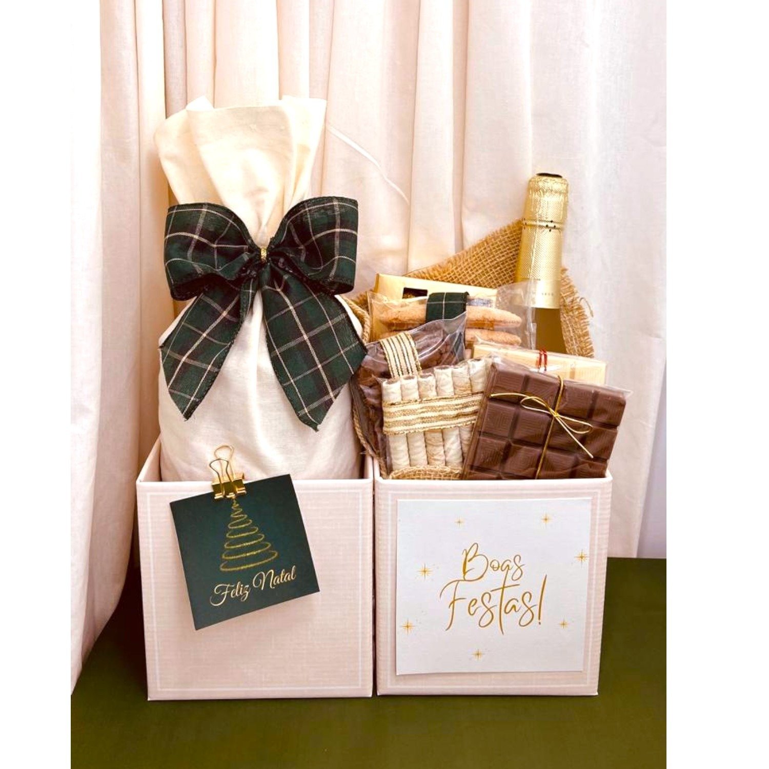 Cesta de Presente - Doce Natal Dourado