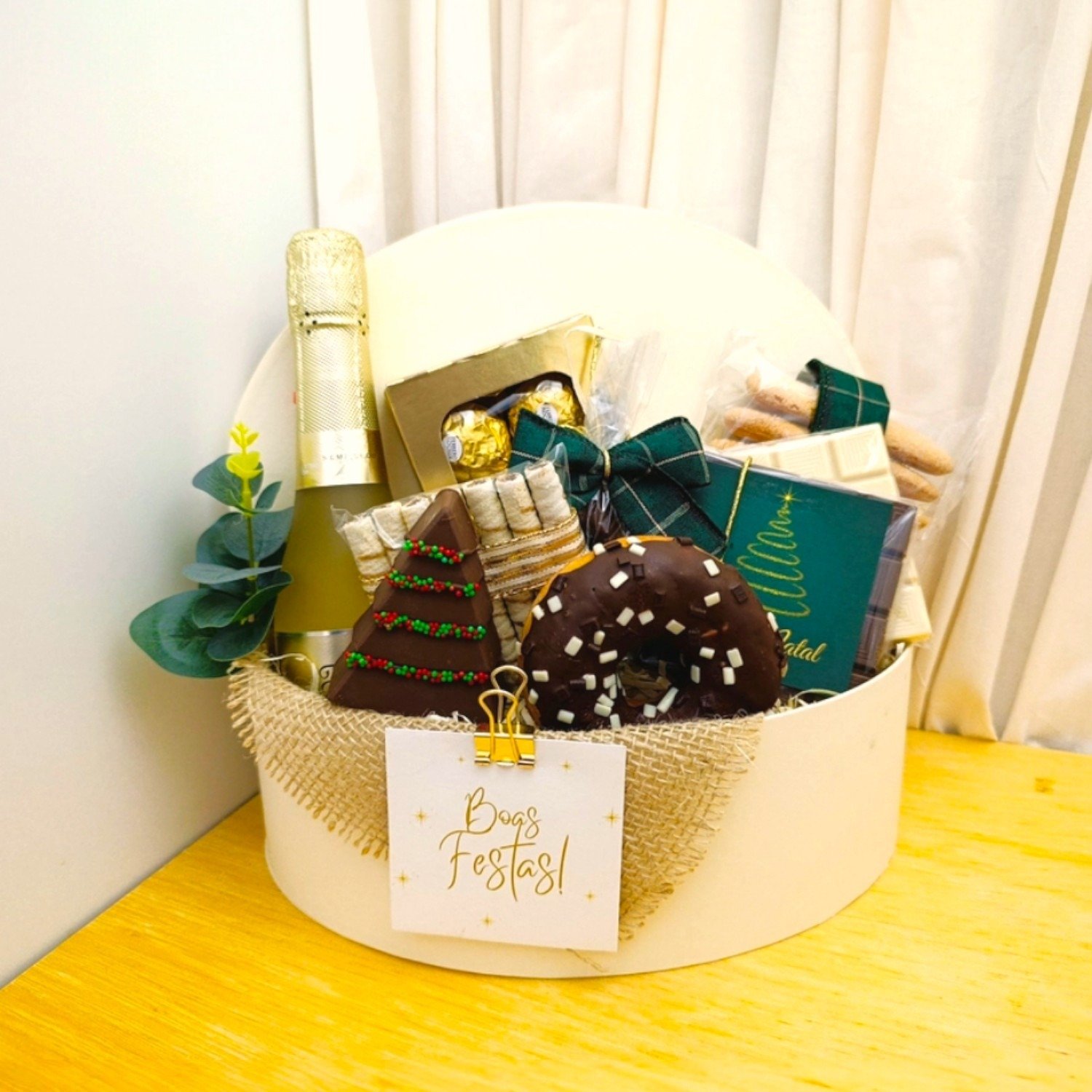 Cesta de Presentes - Natal Elegance Verde