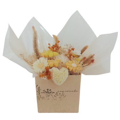 Box Buquê com Carinho Premium de Velas Aromáticas