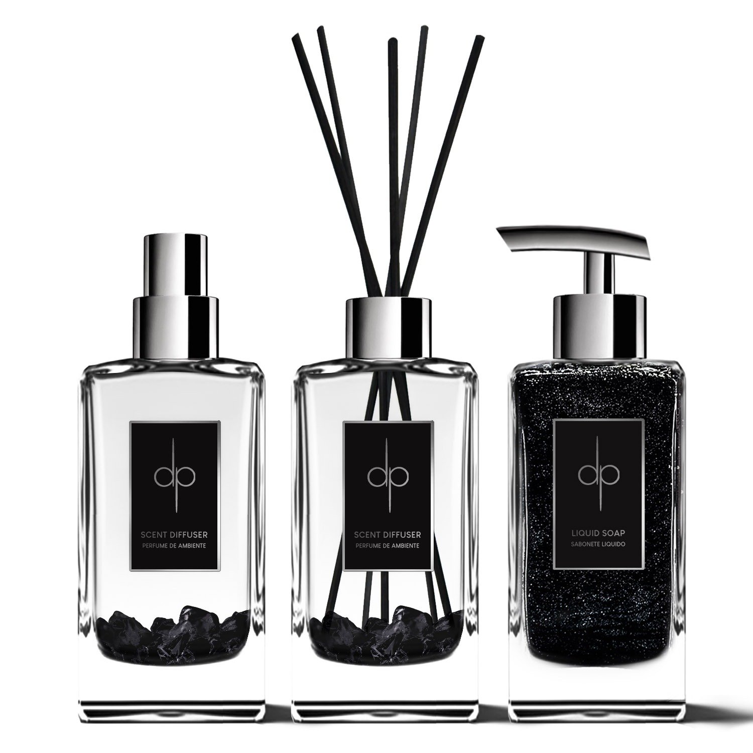 Kit Black Proteção - Aromatizador & Sabonete & Spray