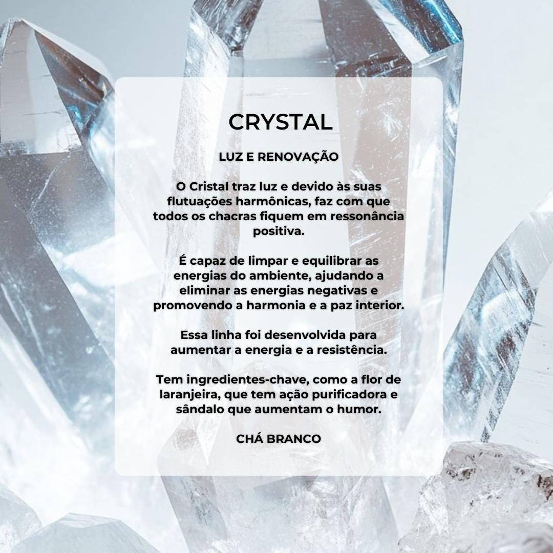 Kit Lavabo Crystal Chá Branco Aromatizador & Sabonete
