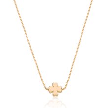 Colar Trevo da Sorte Banhado a Ouro 18K