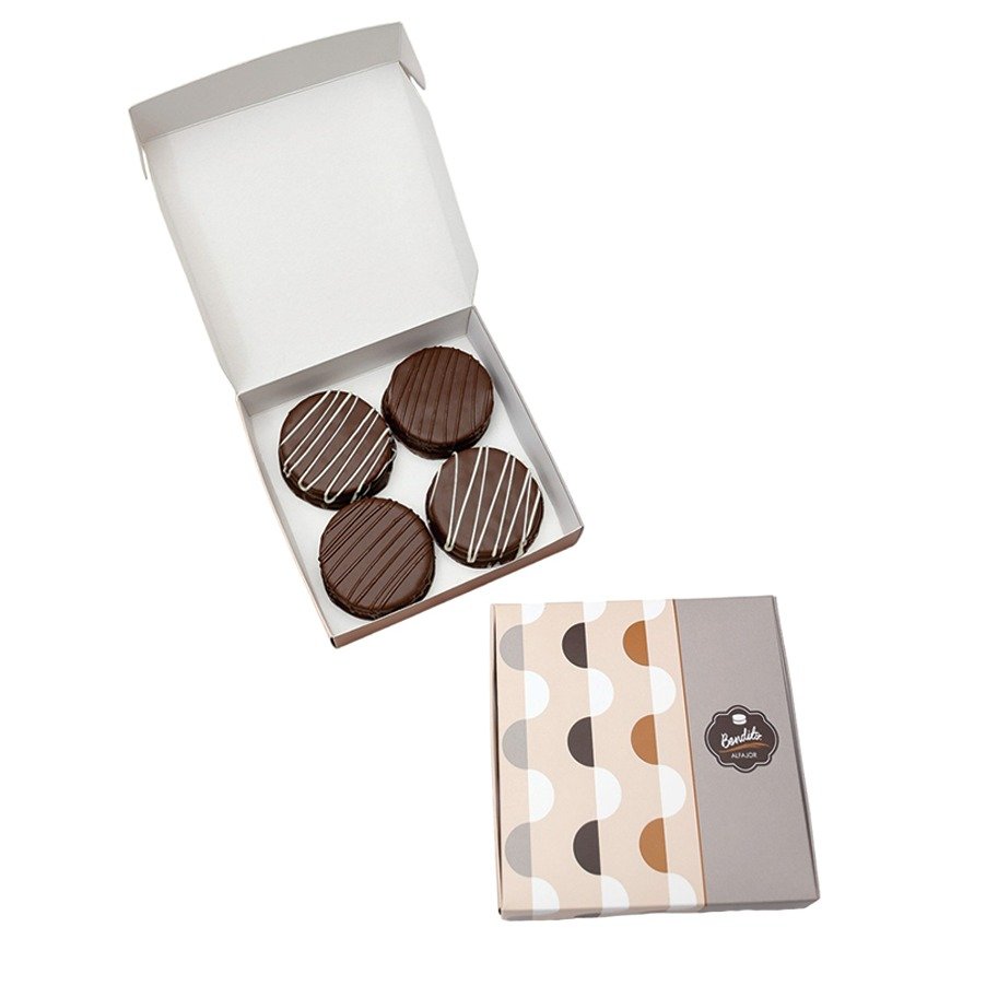 CAIXA COM QUATRO ALFAJORES