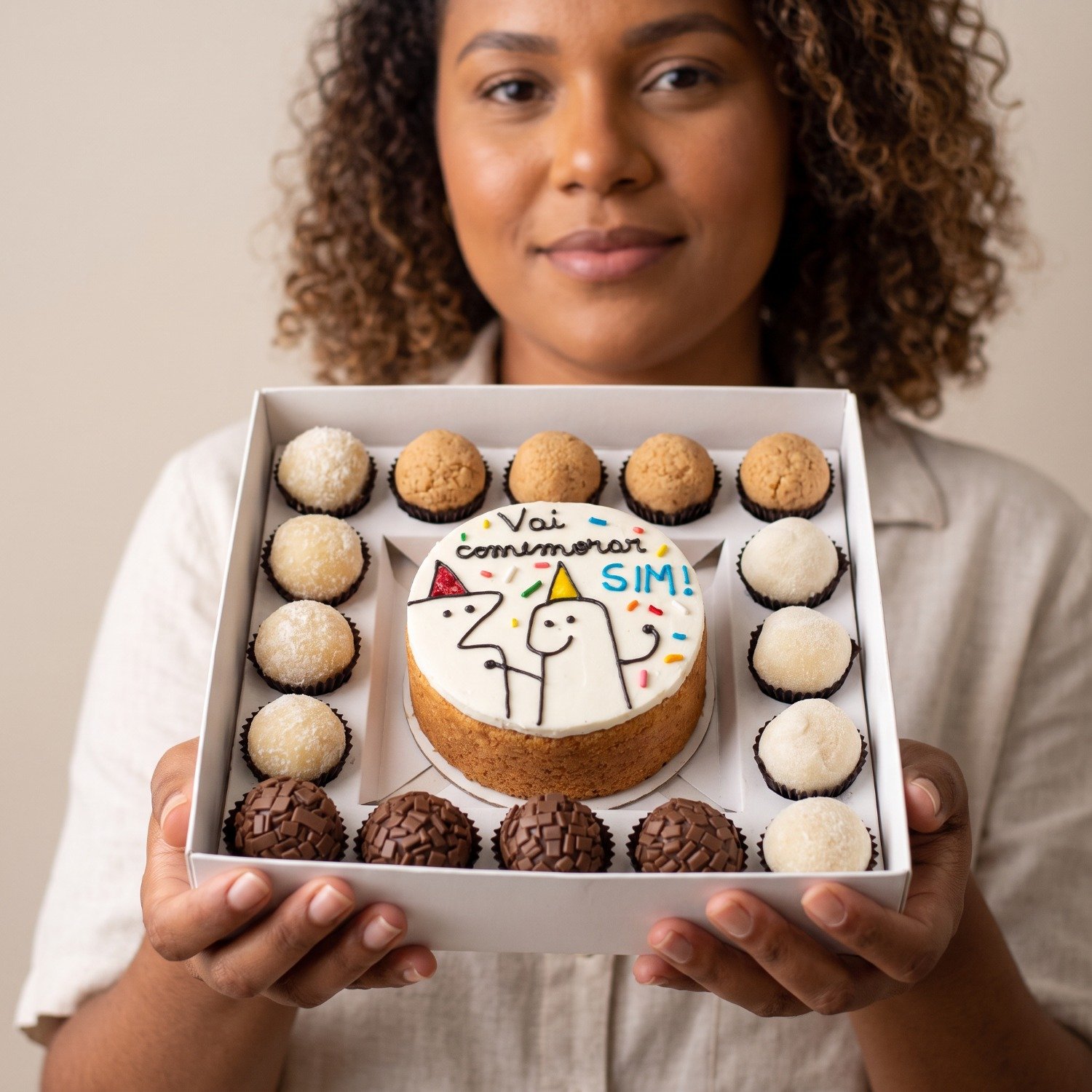 Festa na Caixa Bento Cake Doce de Leite Vai Comemorar 