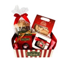 Cesta Natalina Chocotone Artesanal 