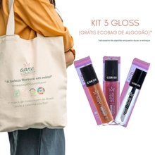Kit 3 Gloss Labial Vegano 4,5 mL  Shine
