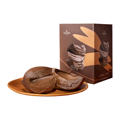 Ovo ao Leite Cacau e Cookies, Trufado com Mousse