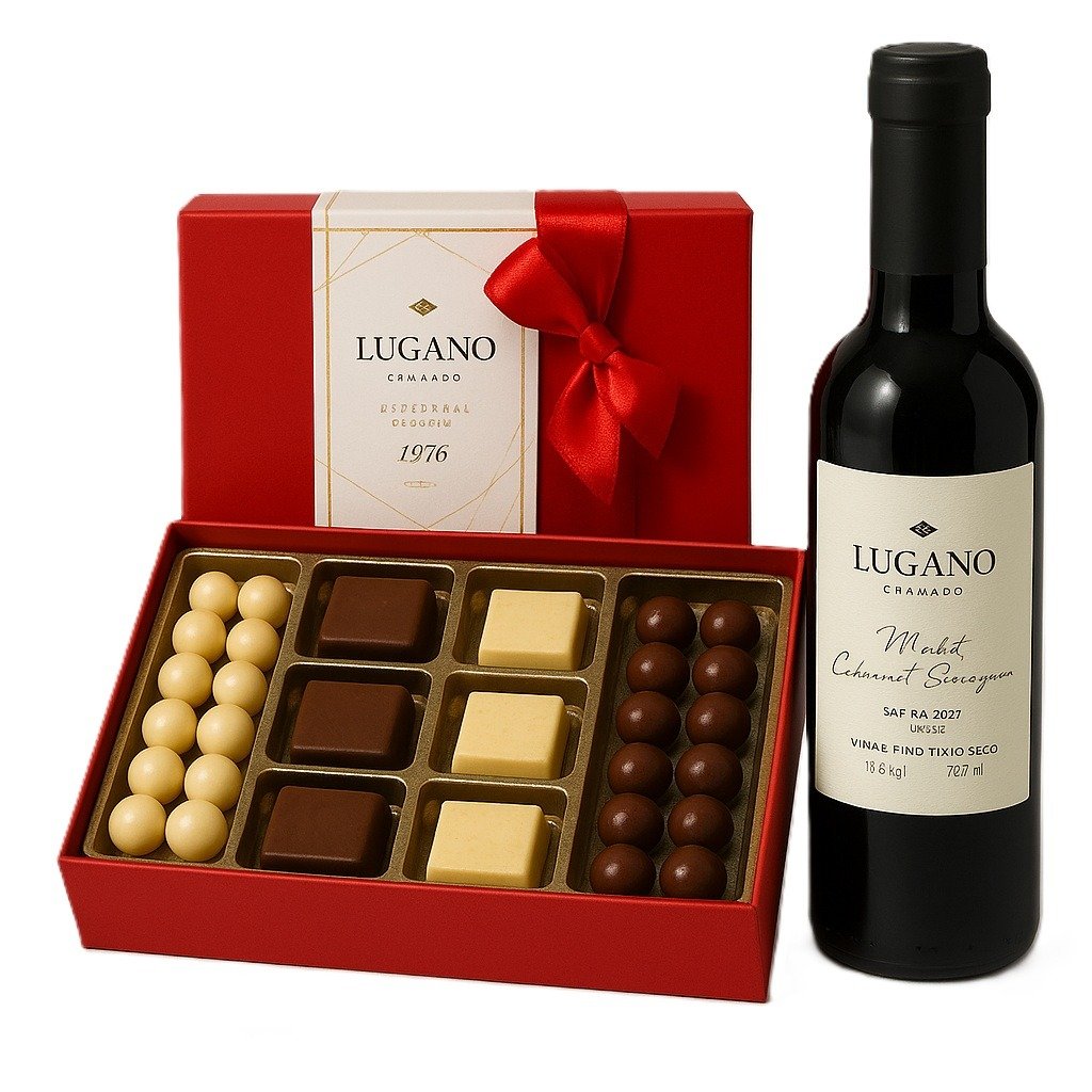 Caixa Rígida Vermelha e Vinho Tint 