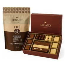 Kit Café e Caixa Rígida Marrom 