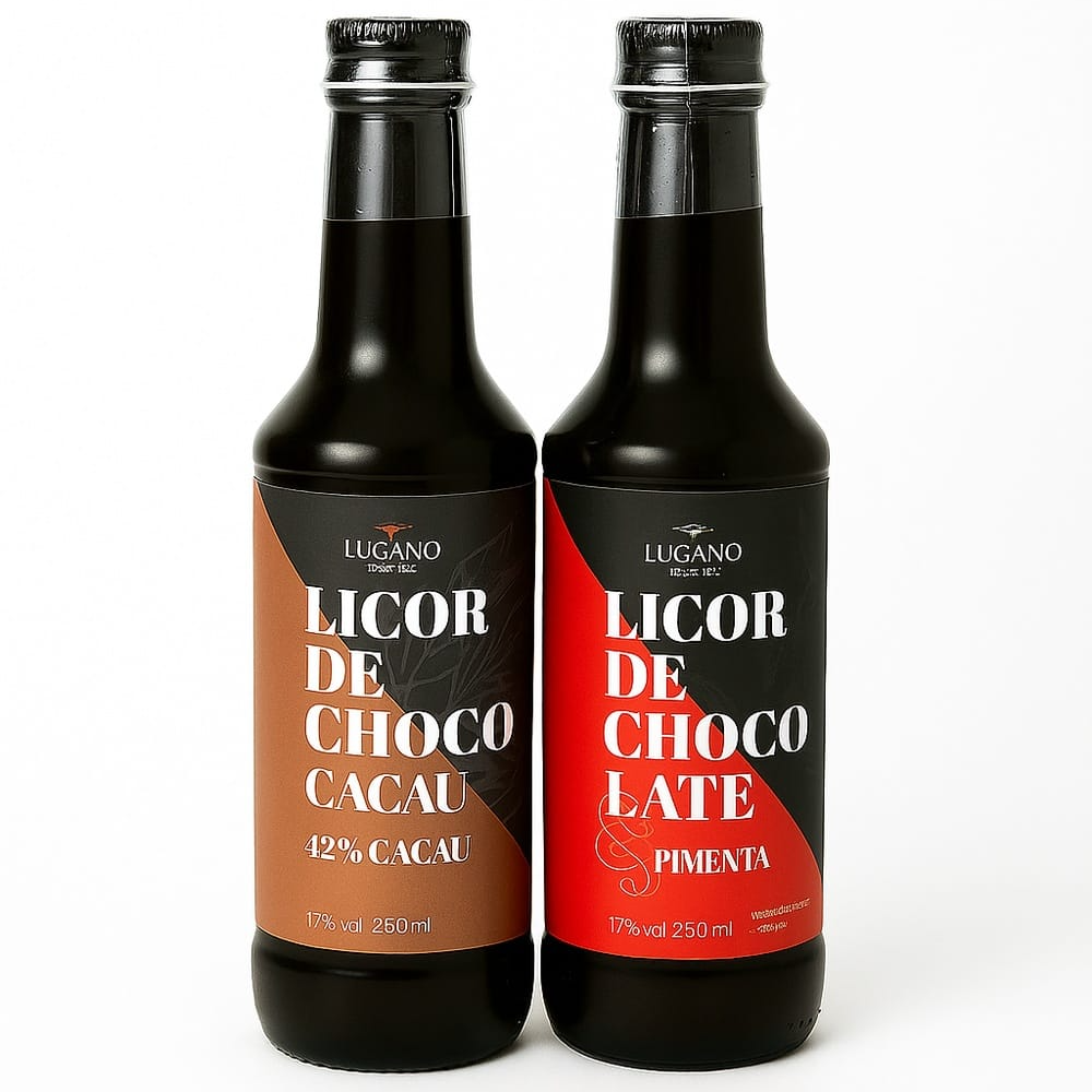 Kit 2 Licores de Chocolate Lugano