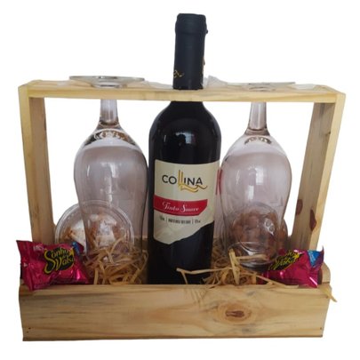 Cesta Vinho Para Dois