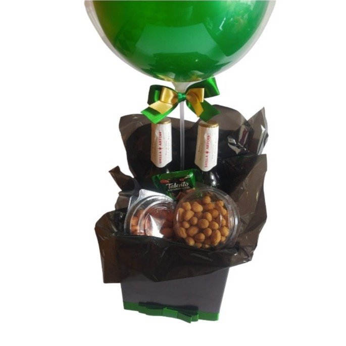 Cesta preta e verde