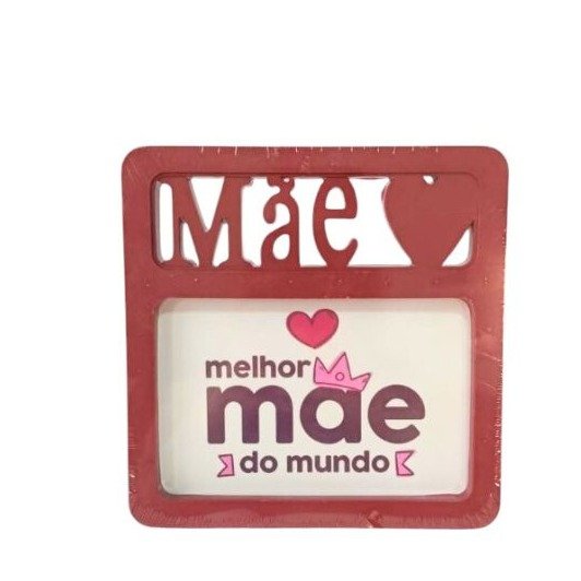 Porta Retrato Vermelho Mãe