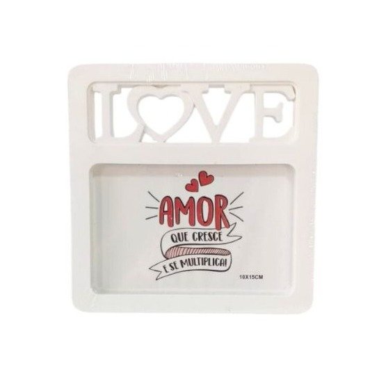 Porta Retrato Love Branco