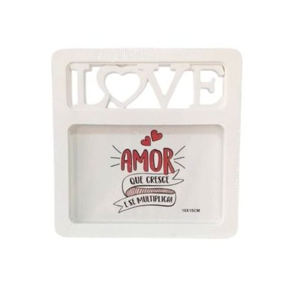 Porta Retrato Love Branco
