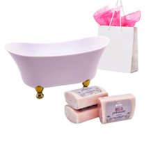 Kit Saboneteira Banheira com 3 Sabonetes