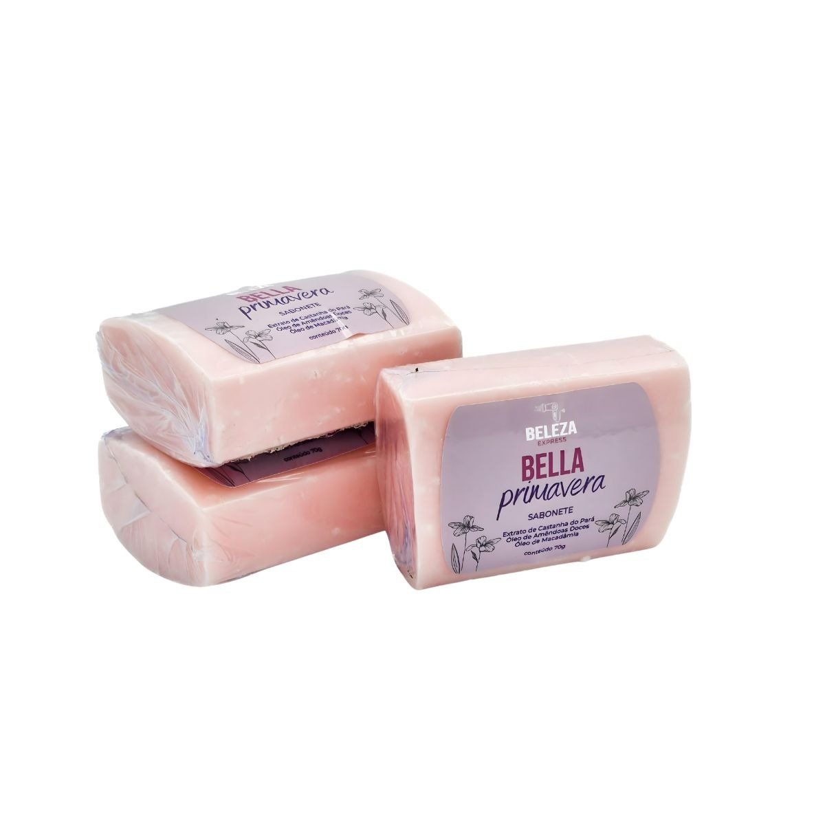 Kit Saboneteira Banheira com 3 Sabonetes