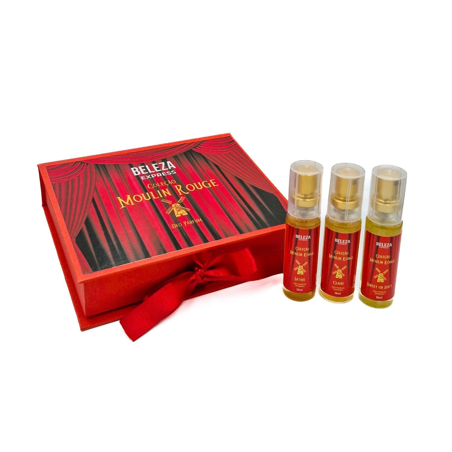 Presente Perfume e Chocolate Lindt Moulin Rouge