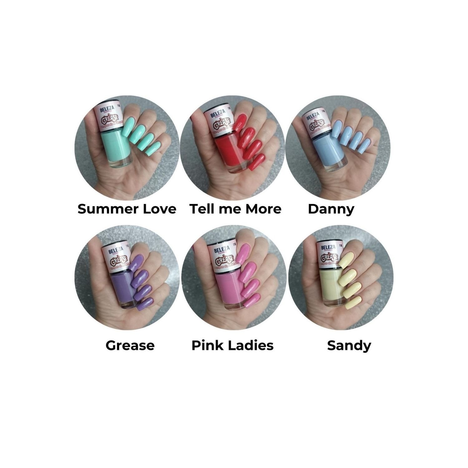Kit Presente Lata com Esmaltes e Caneca Grease
