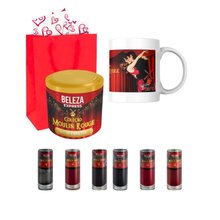kit Presente Lata com Esmaltes e Caneca Moulin Rouge