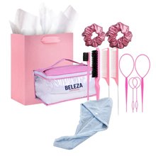 Kit de pentes, escovas e toalha Love My Hair 