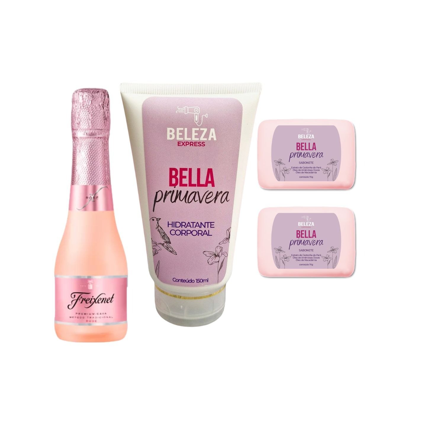  Kit Banho com Hidratante Sabonete e Espumante