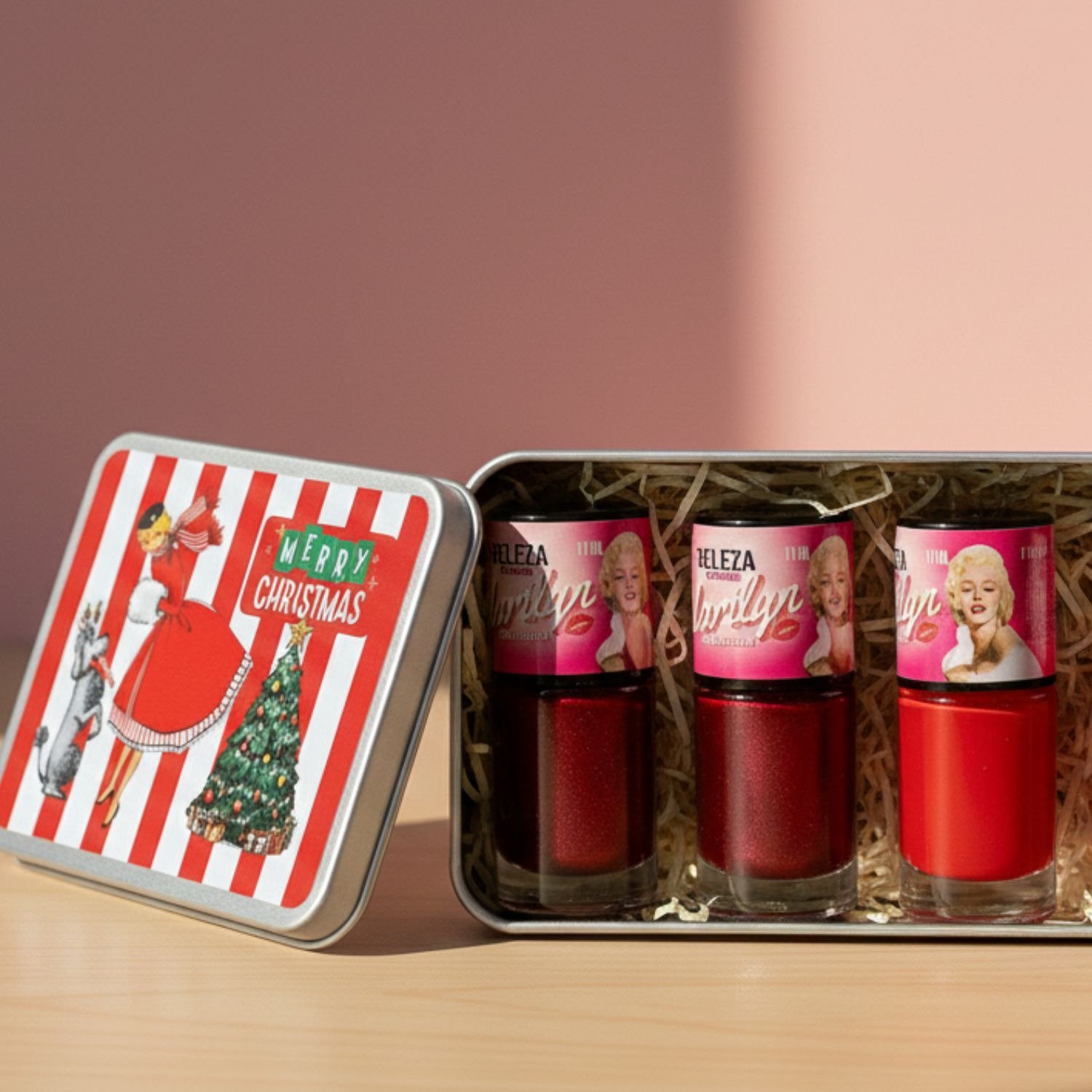 Cinema Glow Nails Retrô Lata Box