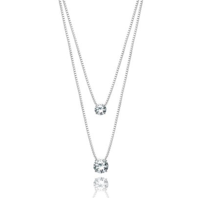Colar Touch Duplo Ponto de Luz Jasmin