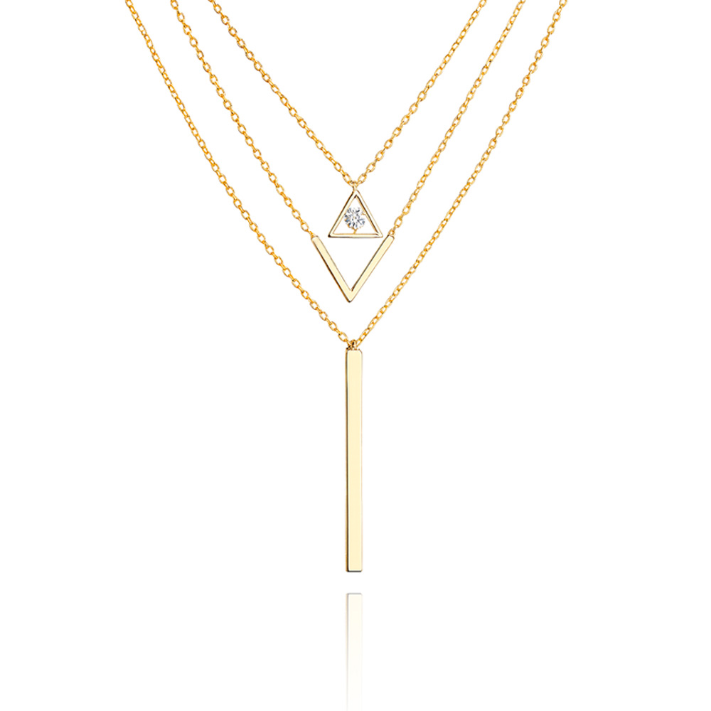  Colar Trio Velmont Ouro Amarelo