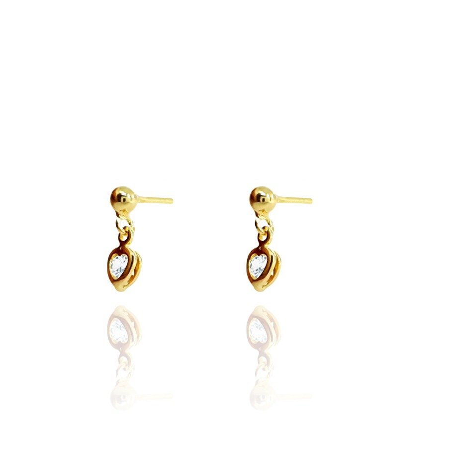 Brinco Infantil & Bebê Love Ouro Amarelo 18K